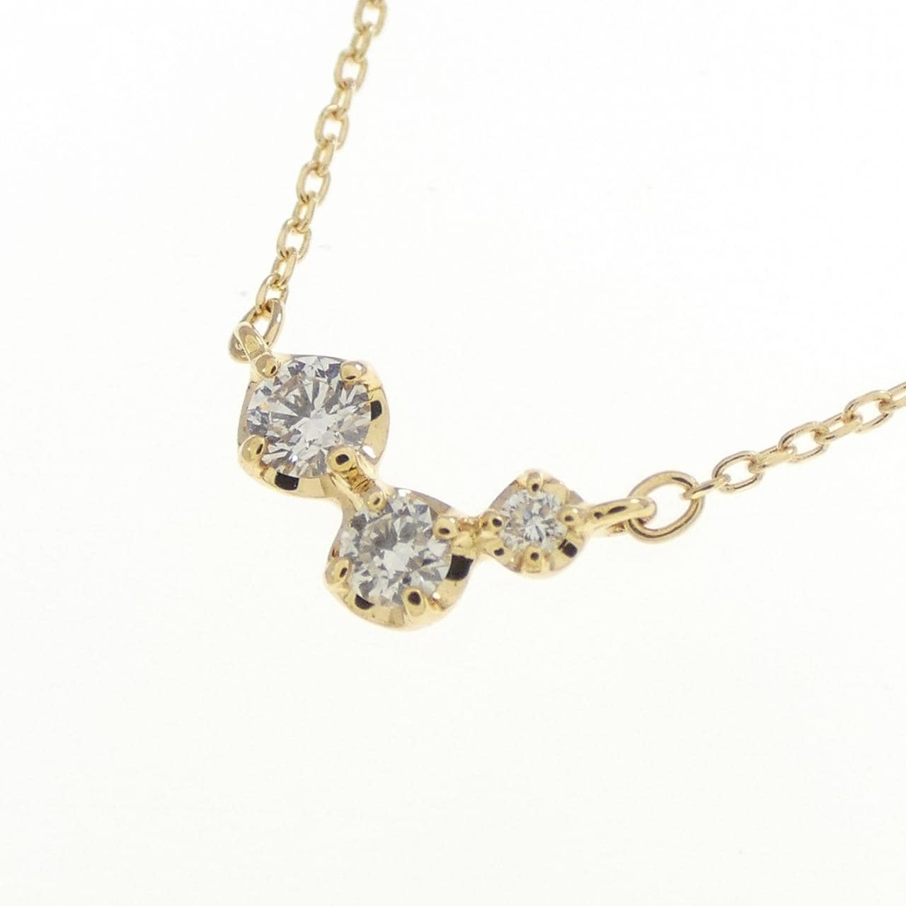 K18YG ダイヤモンド ネックレス