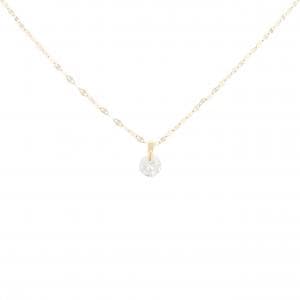 K18YG ソリティア ダイヤモンド ネックレス 0.31CT
