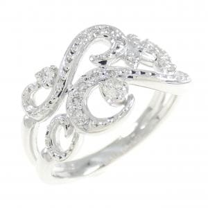 K18WG ダイヤモンド リング 0.17CT