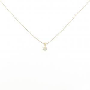 K18YG ソリティア ダイヤモンド ネックレス 0.17CT