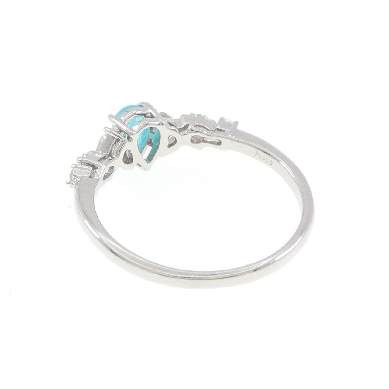 【新品】PT900 パライバトルマリン リング 0.288CT ブラジル産