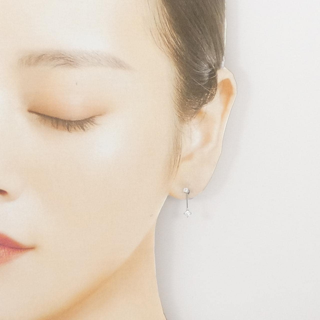 PT900 2WAY ダイヤモンド ピアス 0.30CT