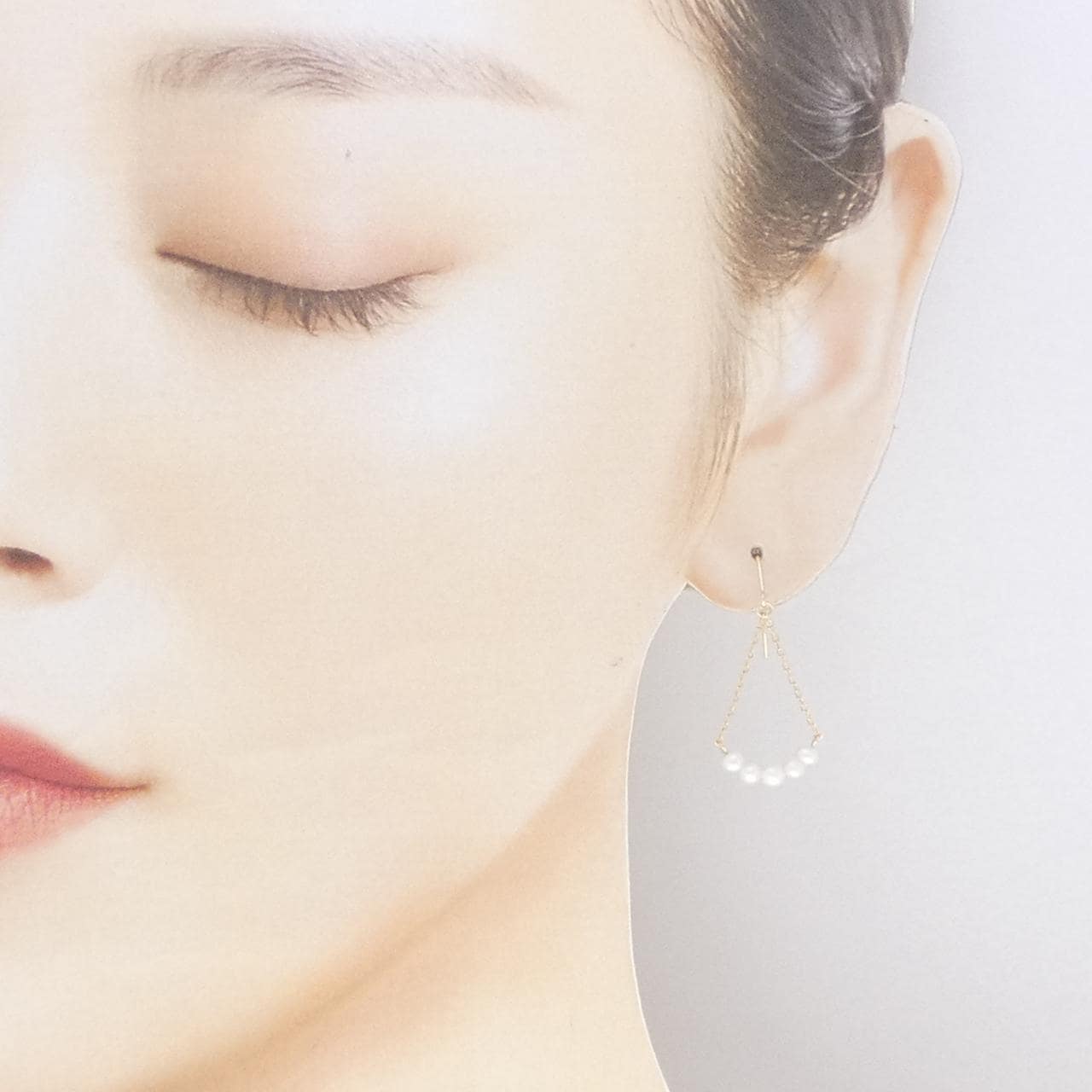 K10YG 淡水パール ピアス