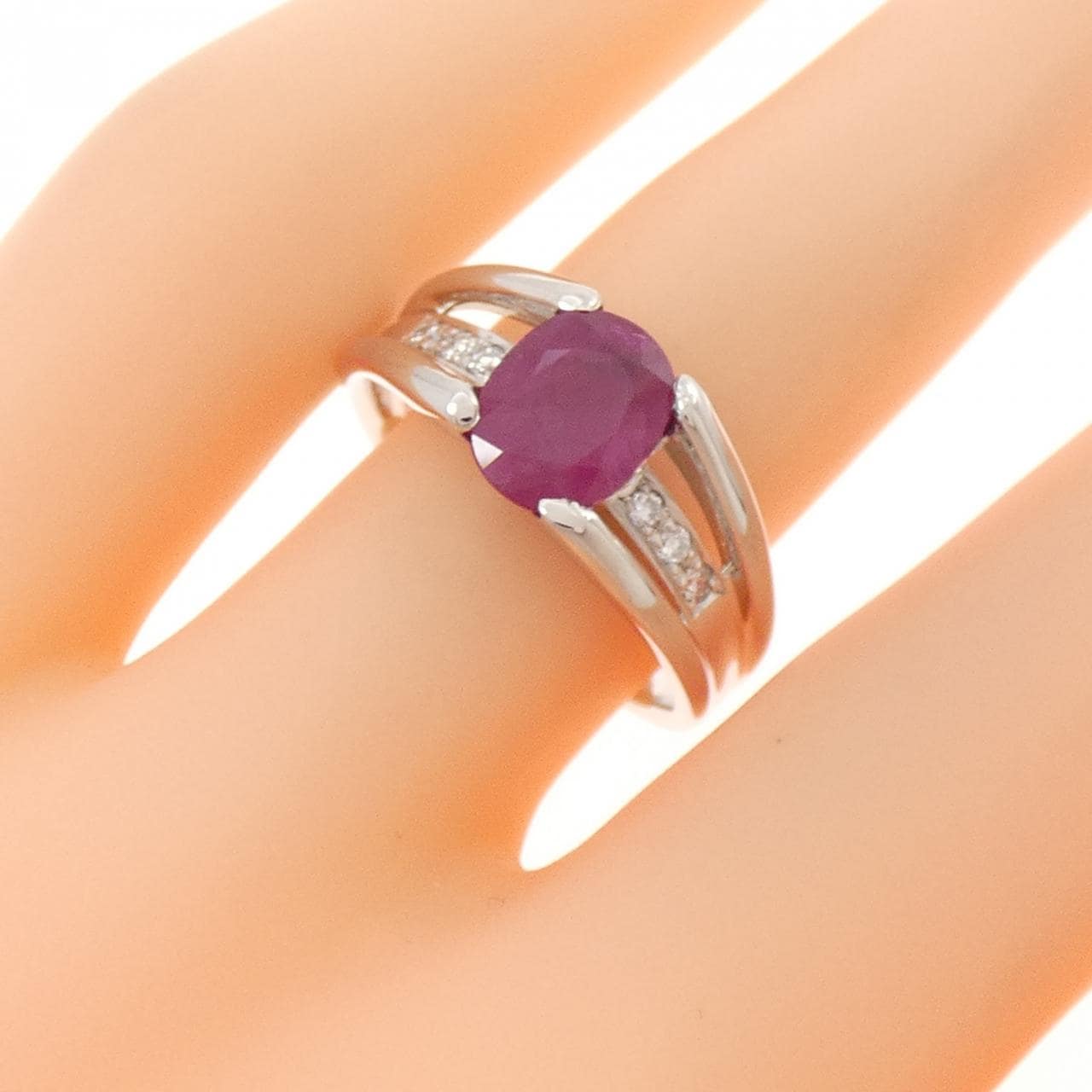 PT900 ルビー リング 1.54CT
