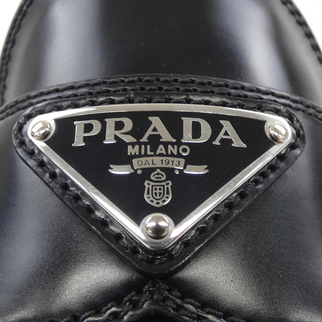 プラダ PRADA チョコレート ローファー トライアングルロゴ 1D246M シューズ