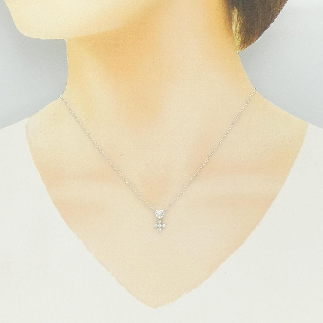 ポンテヴェキオ ダイヤモンド ネックレス 0.11CT