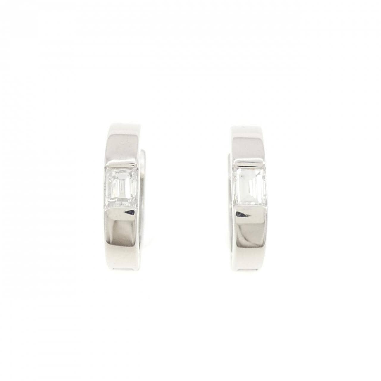 K18WG ダイヤモンド ピアス 0.347CT