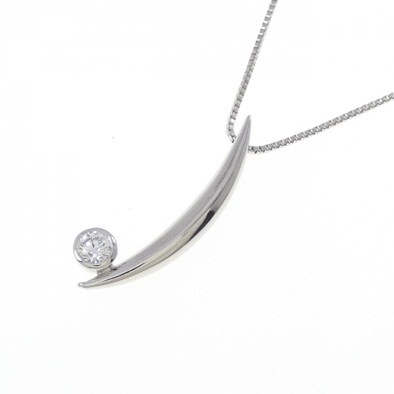 PT950 ダイヤモンド ネックレス 0.10CT