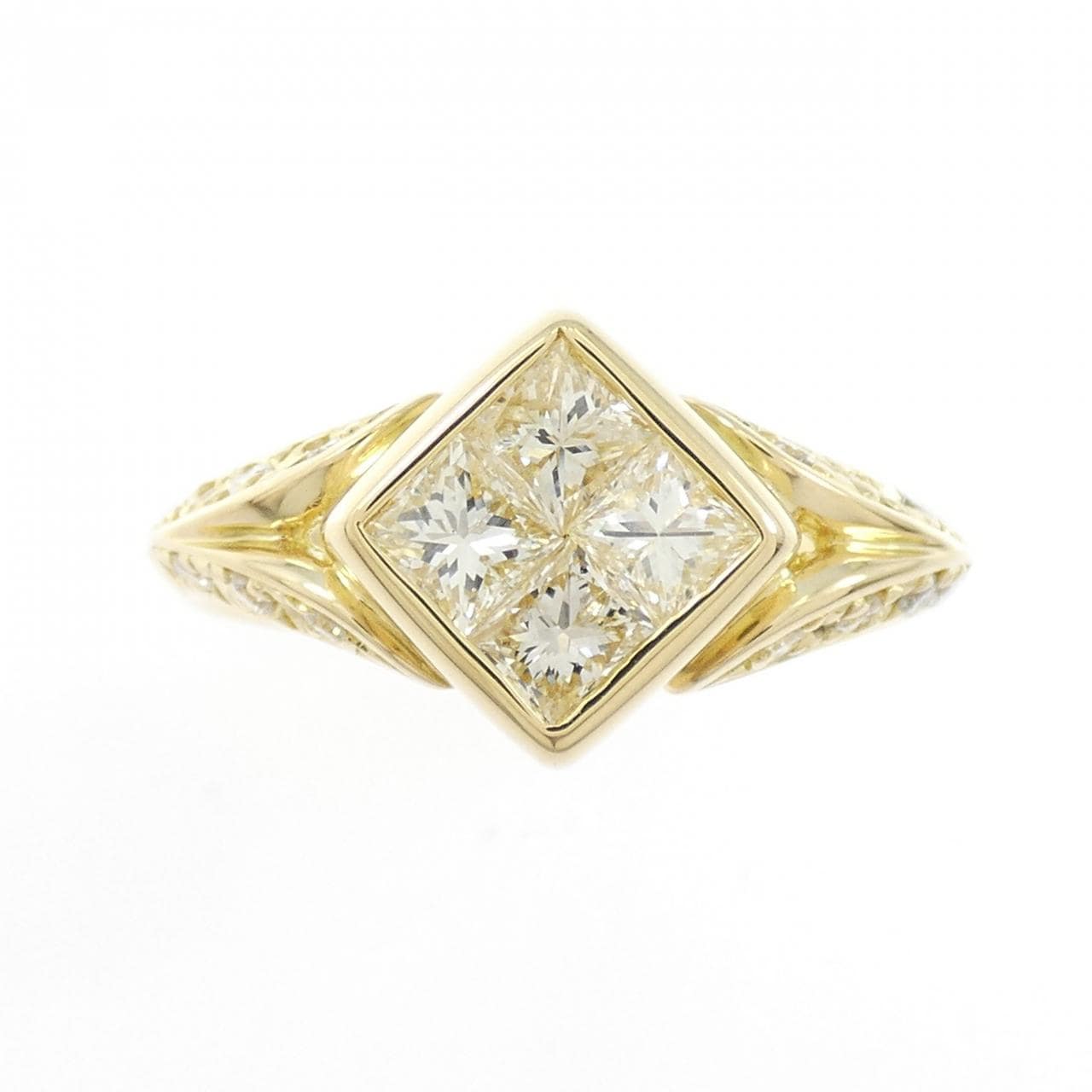 K18YG ダイヤモンド リング 0.70CT