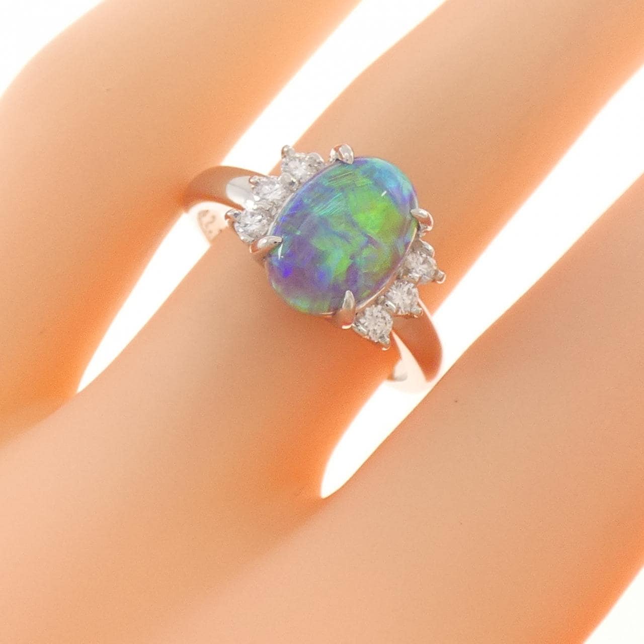 タサキ ブラックオパール リング 2.19CT