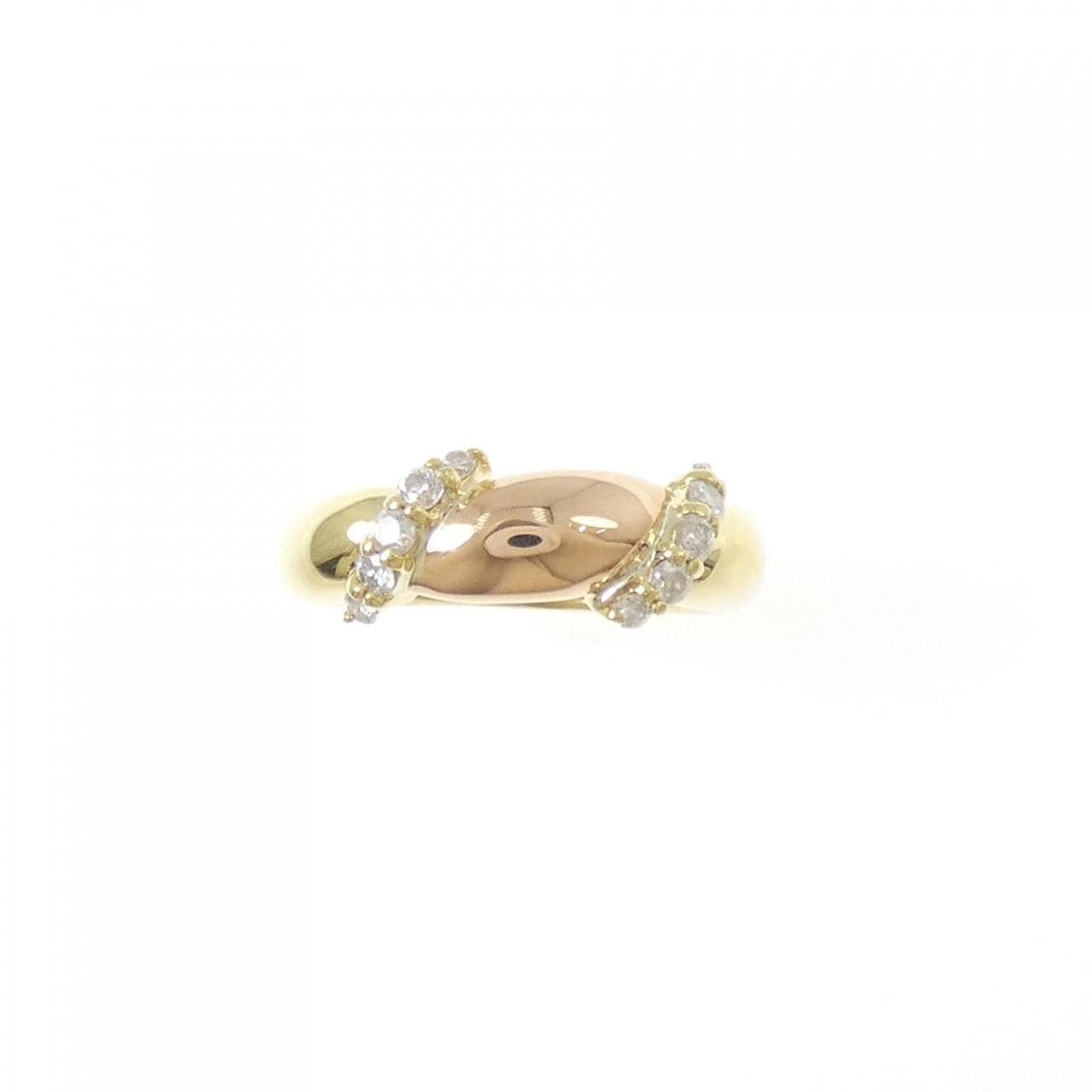 K18YG/K18PG ダイヤモンド リング 0.22CT
