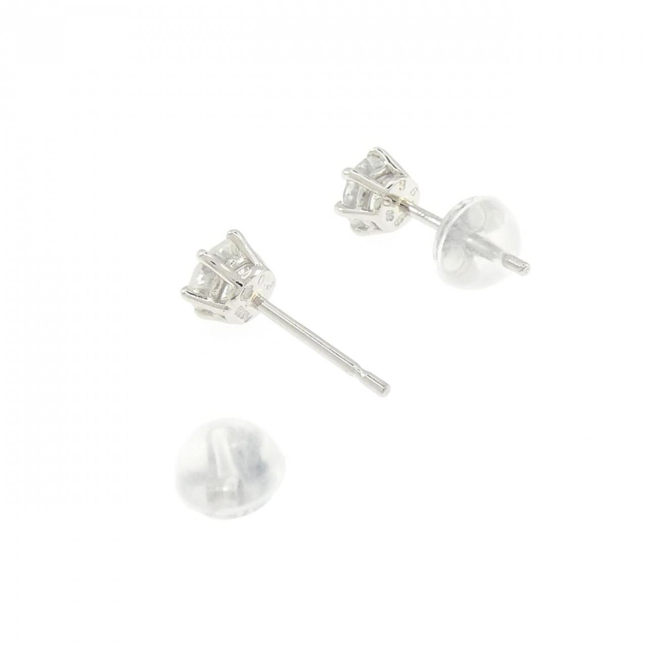 PT850/PT900 ソリティア ダイヤモンド ピアス 0.72CT