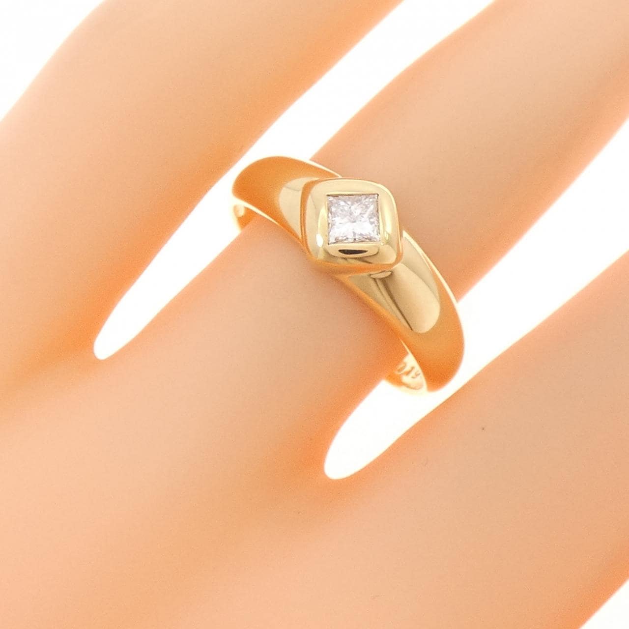 750YG ダイヤモンド リング 0.19CT