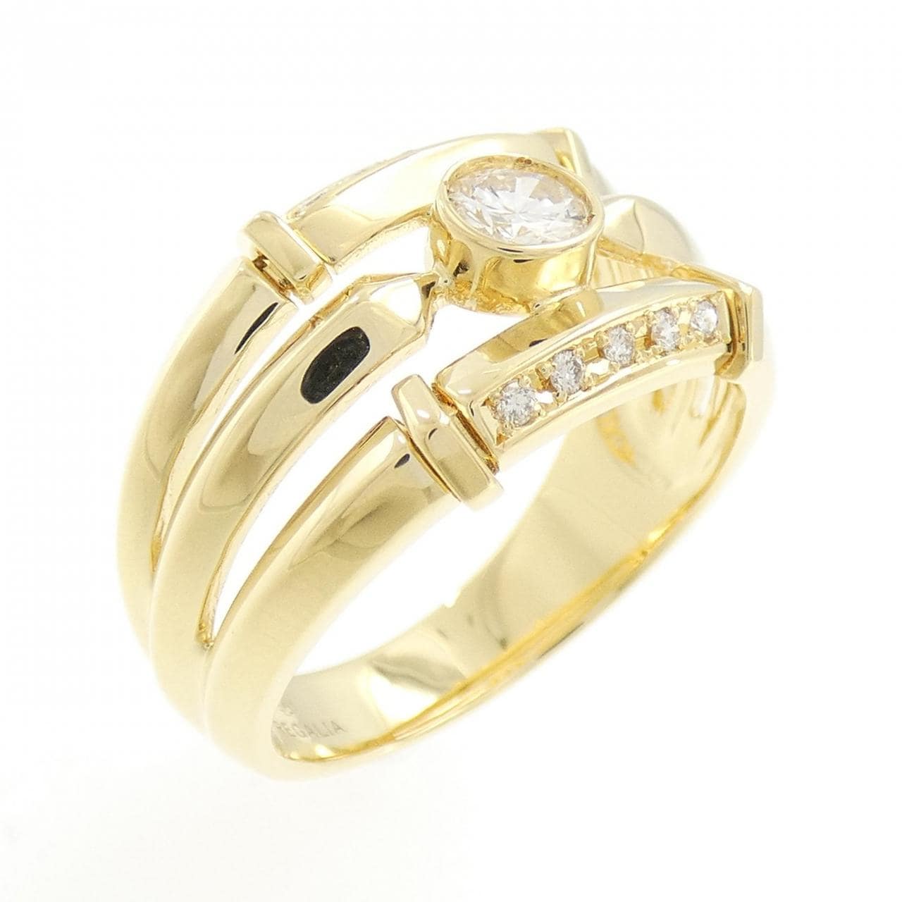 K18YG ダイヤモンド リング 0.306CT