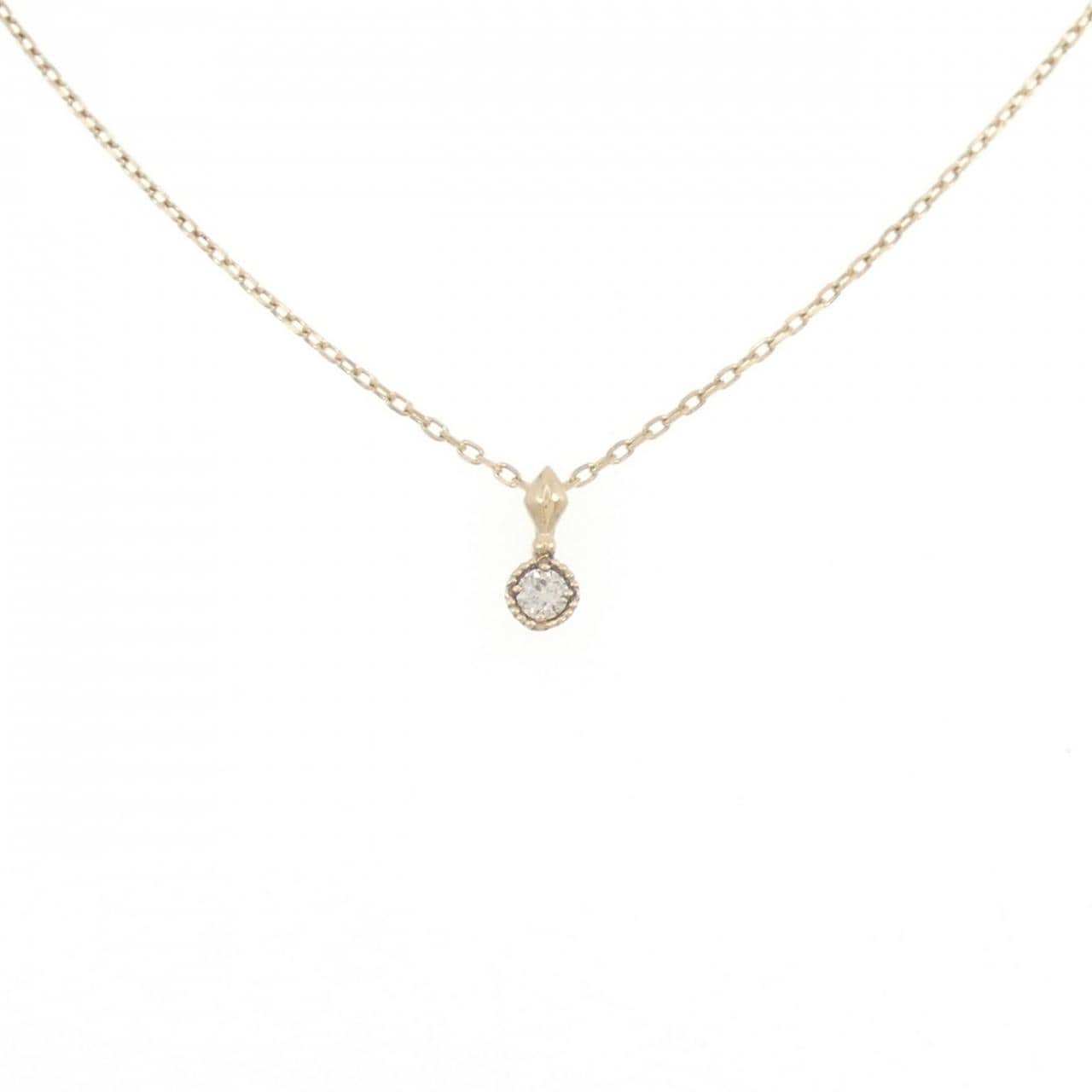 アガット ダイヤモンド ネックレス 0.03CT