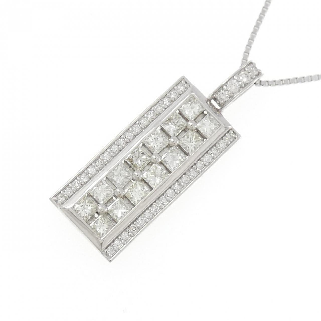 [BRAND NEW] PT Diamond Necklace 1.20CT