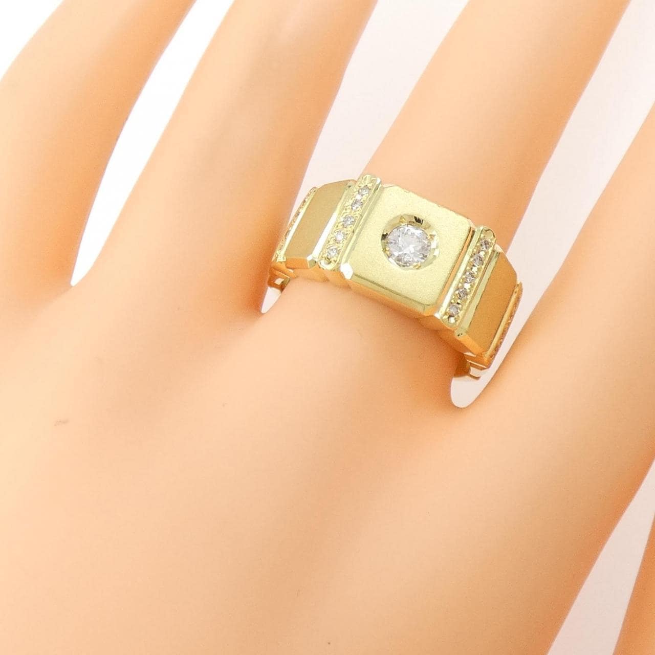 【新品】K18YG ダイヤモンド リング 0.30CT