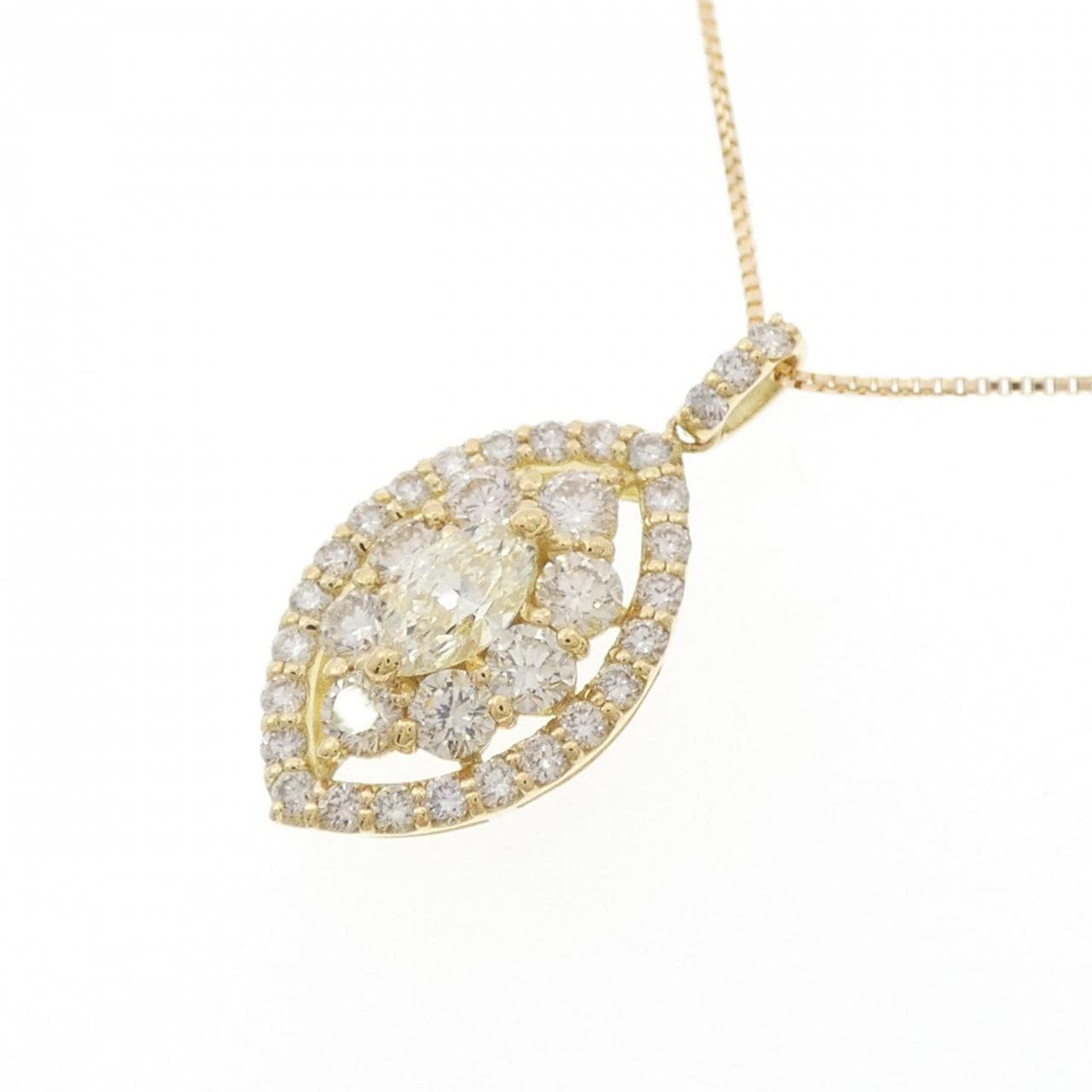 【新品】K18YG ダイヤモンド ネックレス 1.00CT
