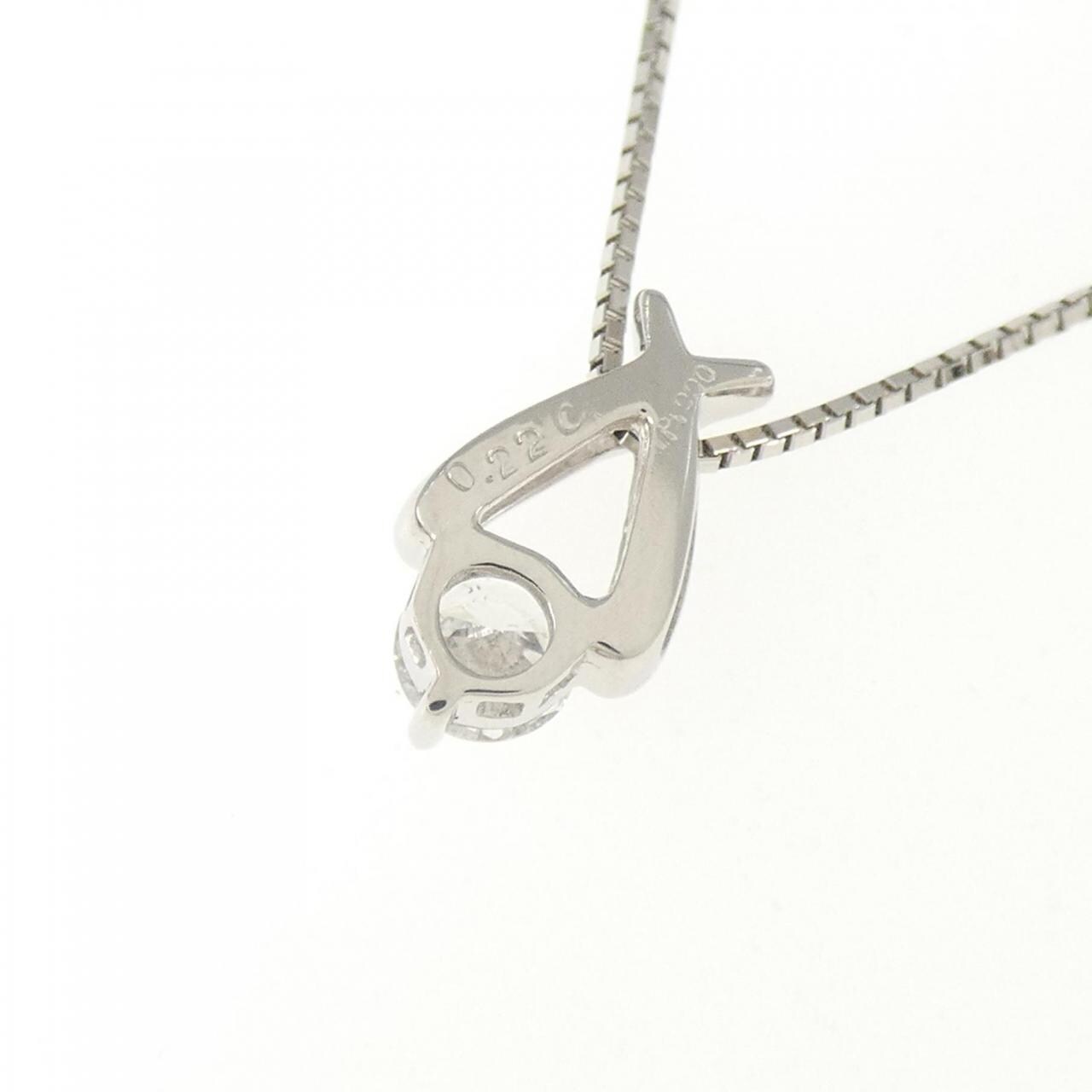 PT900/PT850 ダイヤモンド ネックレス 0.22CT