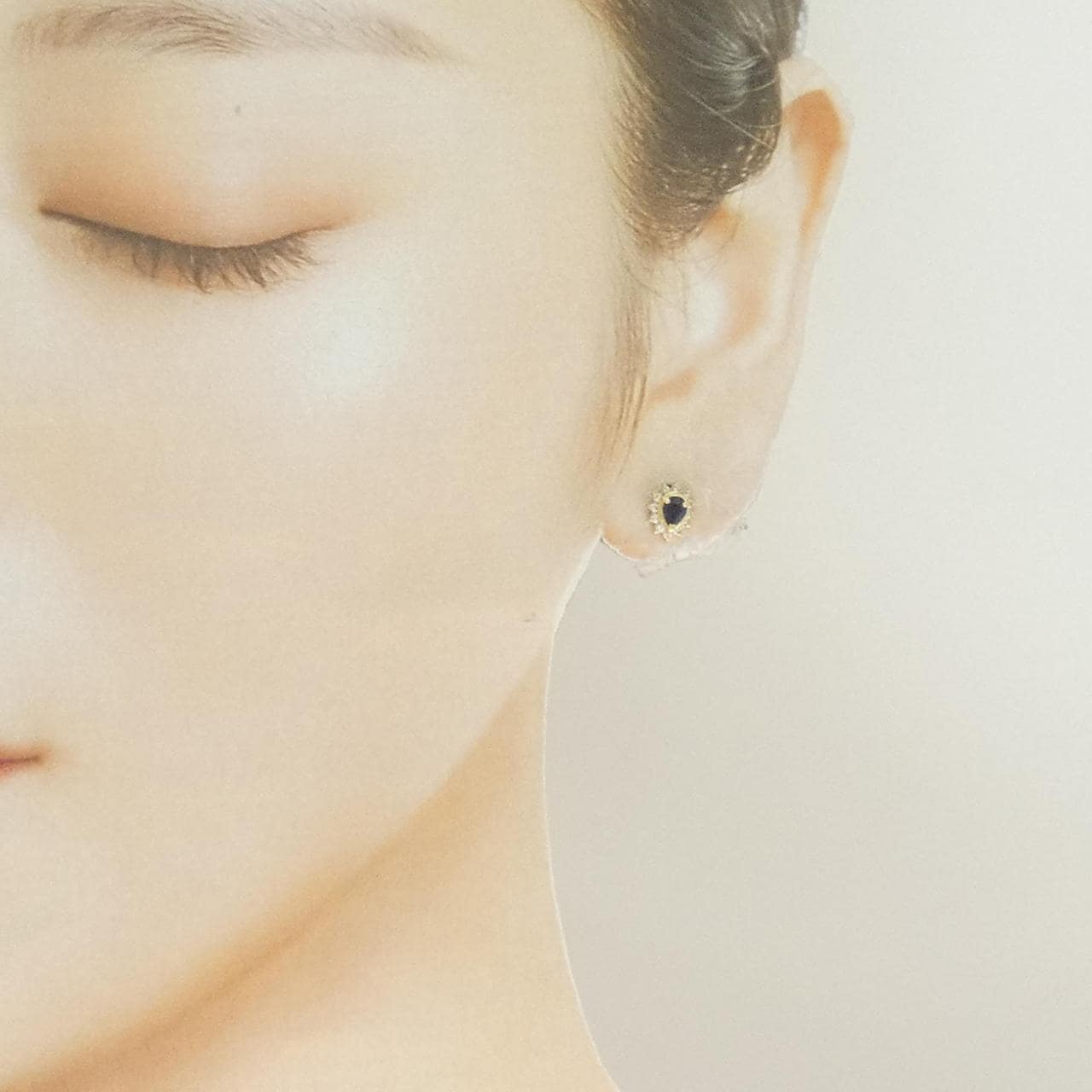 K18YG サファイヤ ピアス