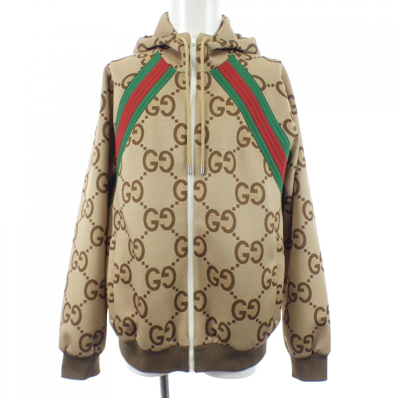 グッチ GUCCI ウェブ ストライプ付き ジャンボ GG ジップジャケット 713974 XJETI ブルゾン