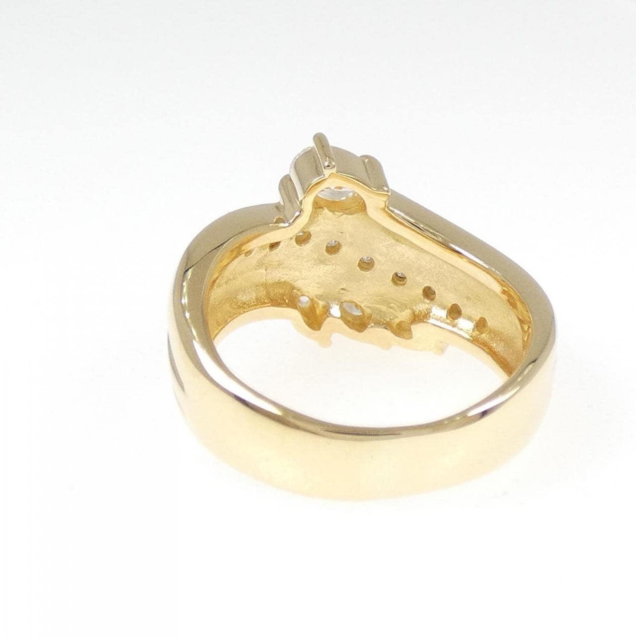 K18YG ダイヤモンド リング 0.774CT