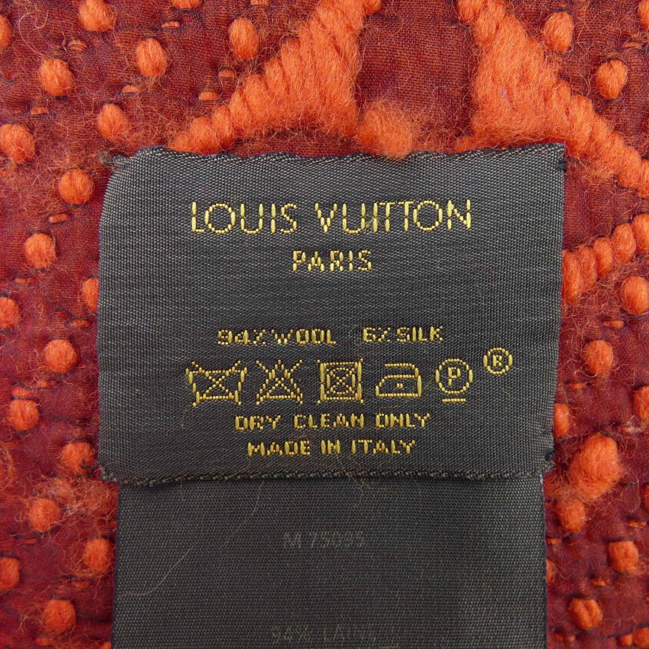 ルイヴィトン LOUIS VUITTON エシャルプ ロゴマニア M75095 MUFFLER
