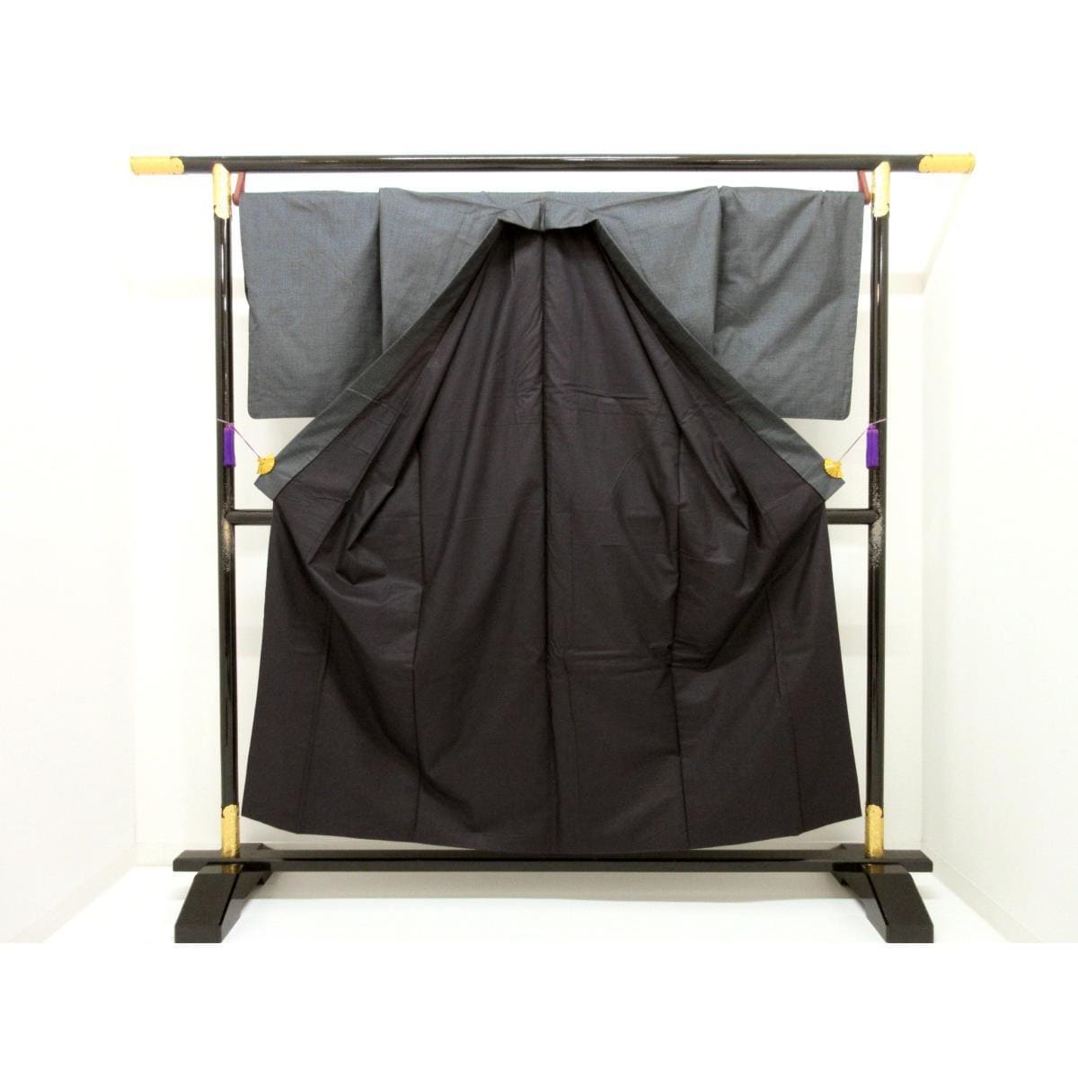 男物　１００山　証紙付　きもの・羽織　２点セット【本場奄美大島紬】