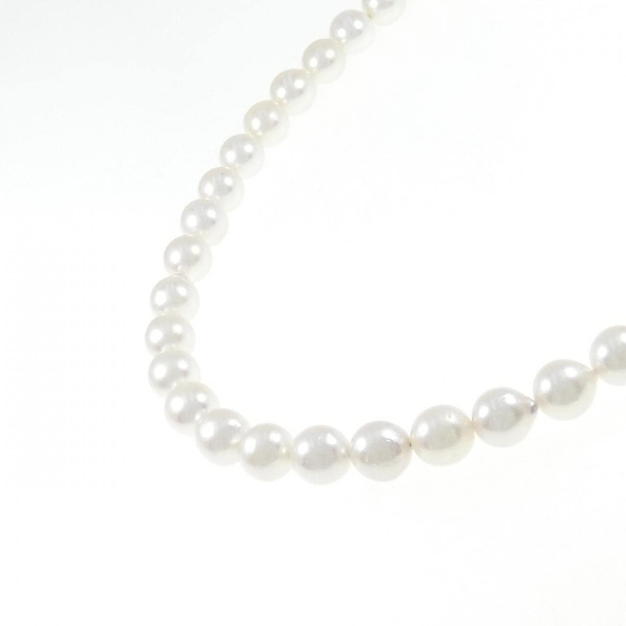 [BRAND NEW] Silver Clasp Akoya Pearl Necklace 7.0-7.5mm