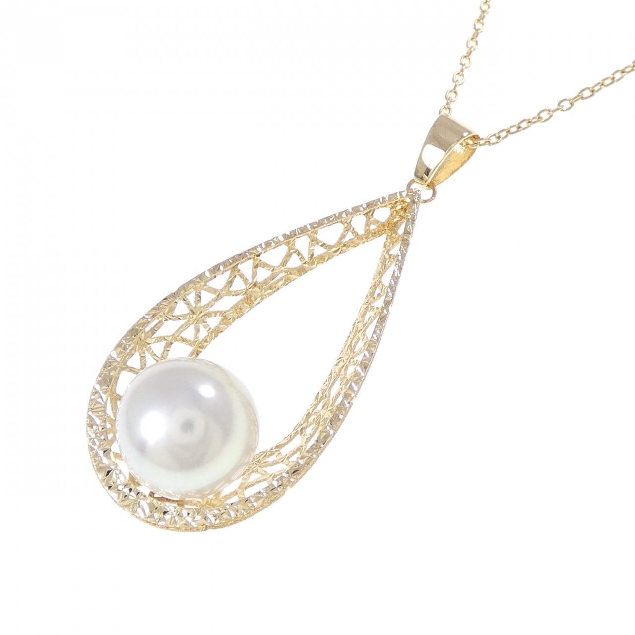 K18YG アコヤパール ネックレス 9mm