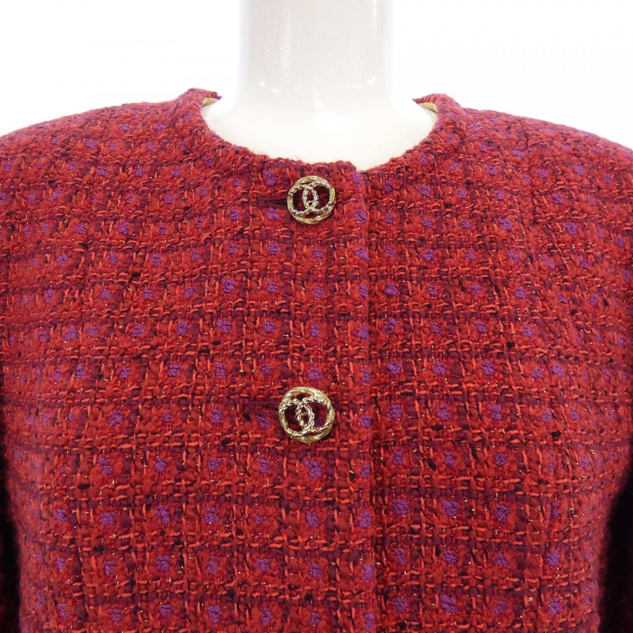 シャネル CHANEL LOOK7 P75484V60450 23B ノーカラージャケット