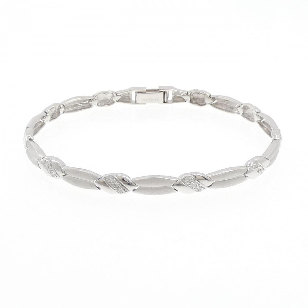 K18WG ダイヤモンド ブレスレット 0.25CT