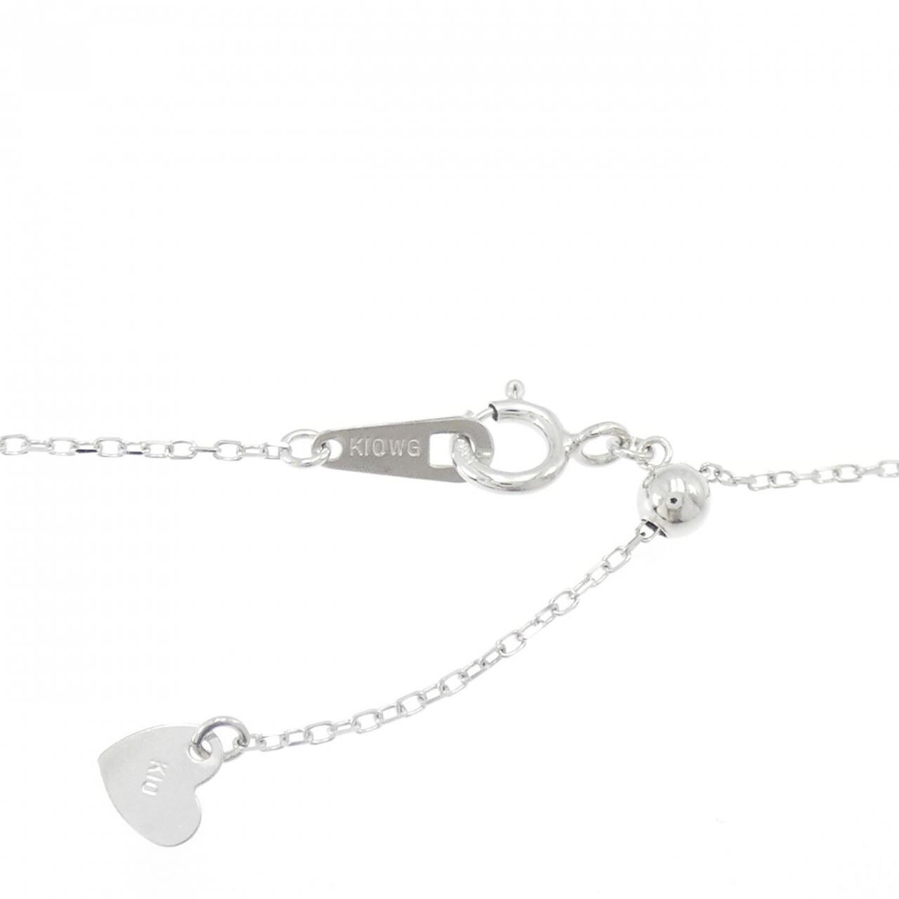 K10WG ダイヤモンド ネックレス 0.08CT