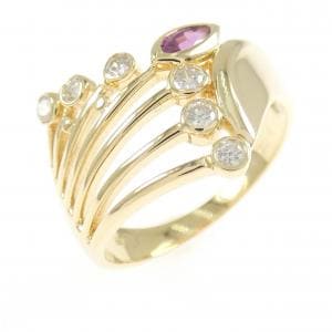 K18YG ルビー リング