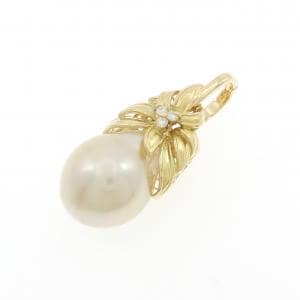 K18YG 白蝶パール ペンダント