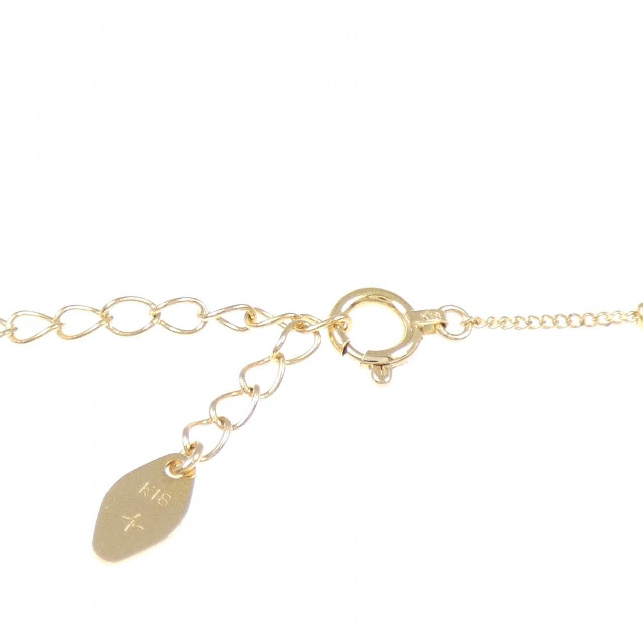 K18YG クロス キュービック ネックレス