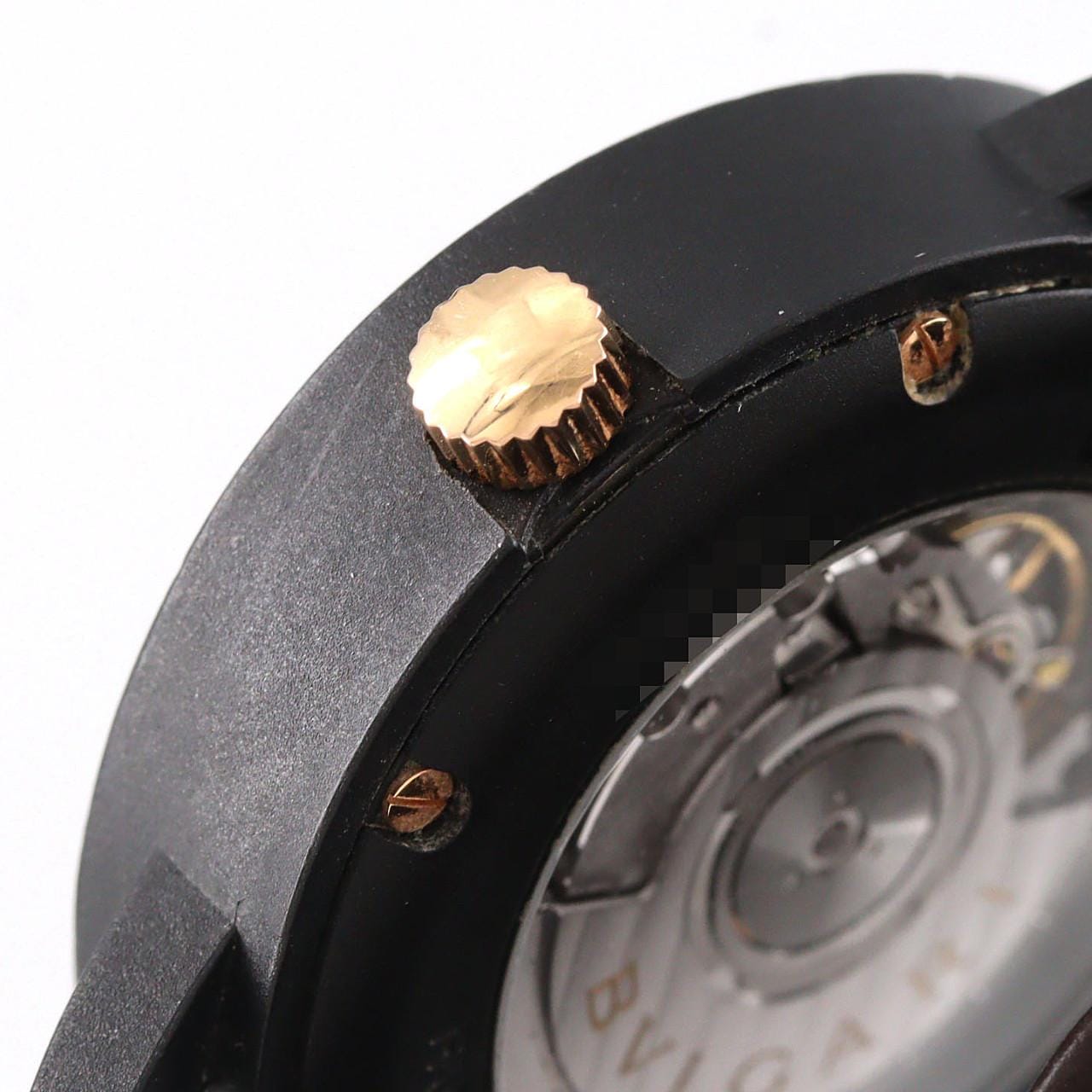 【ノーメンテナンス還元価格】ブルガリ ブルガリブルガリカーボンゴールド BB40CL/BBP40C11CGLD カーボン 自動巻