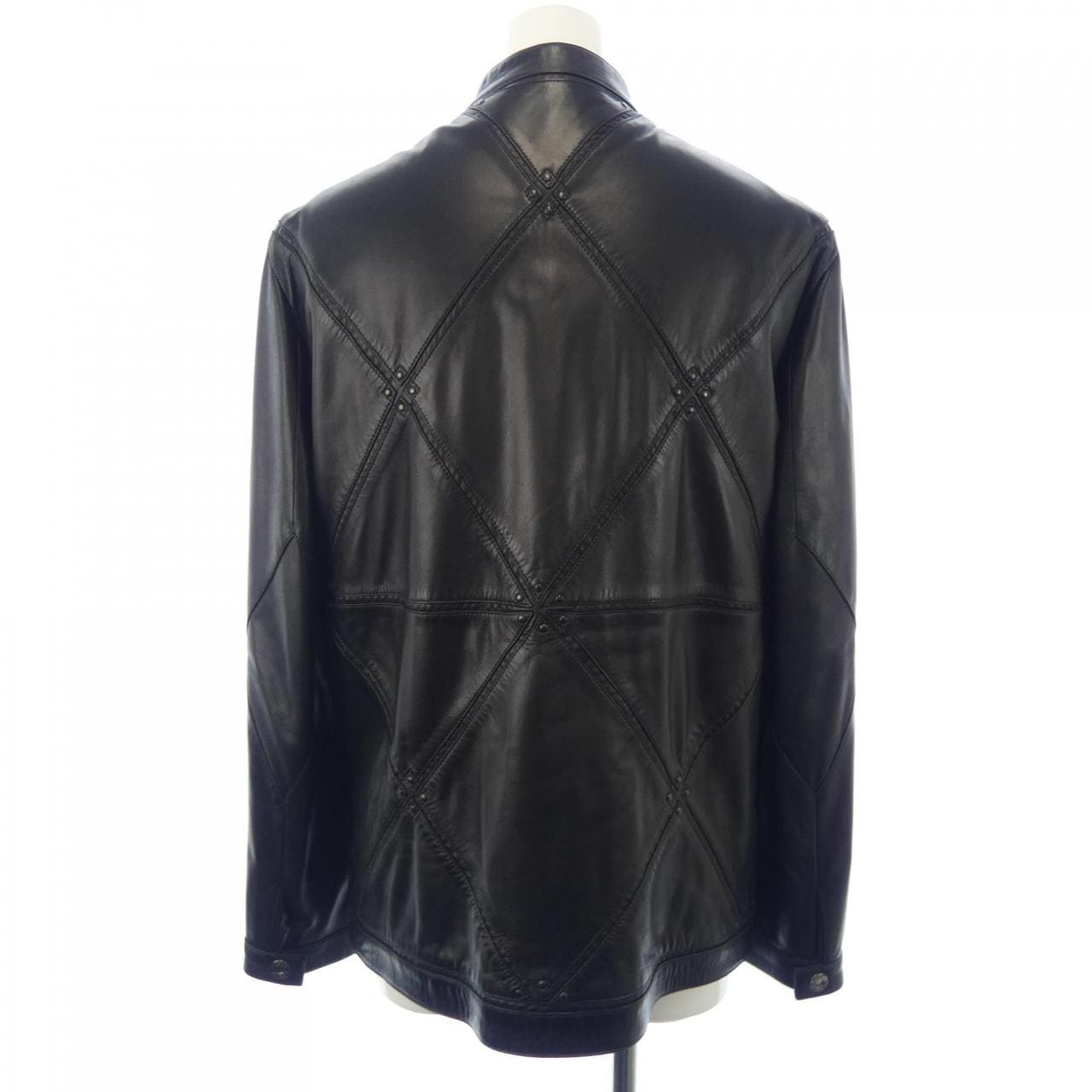 ヴェルサーチェ VERSACE レザーライダースジャケット