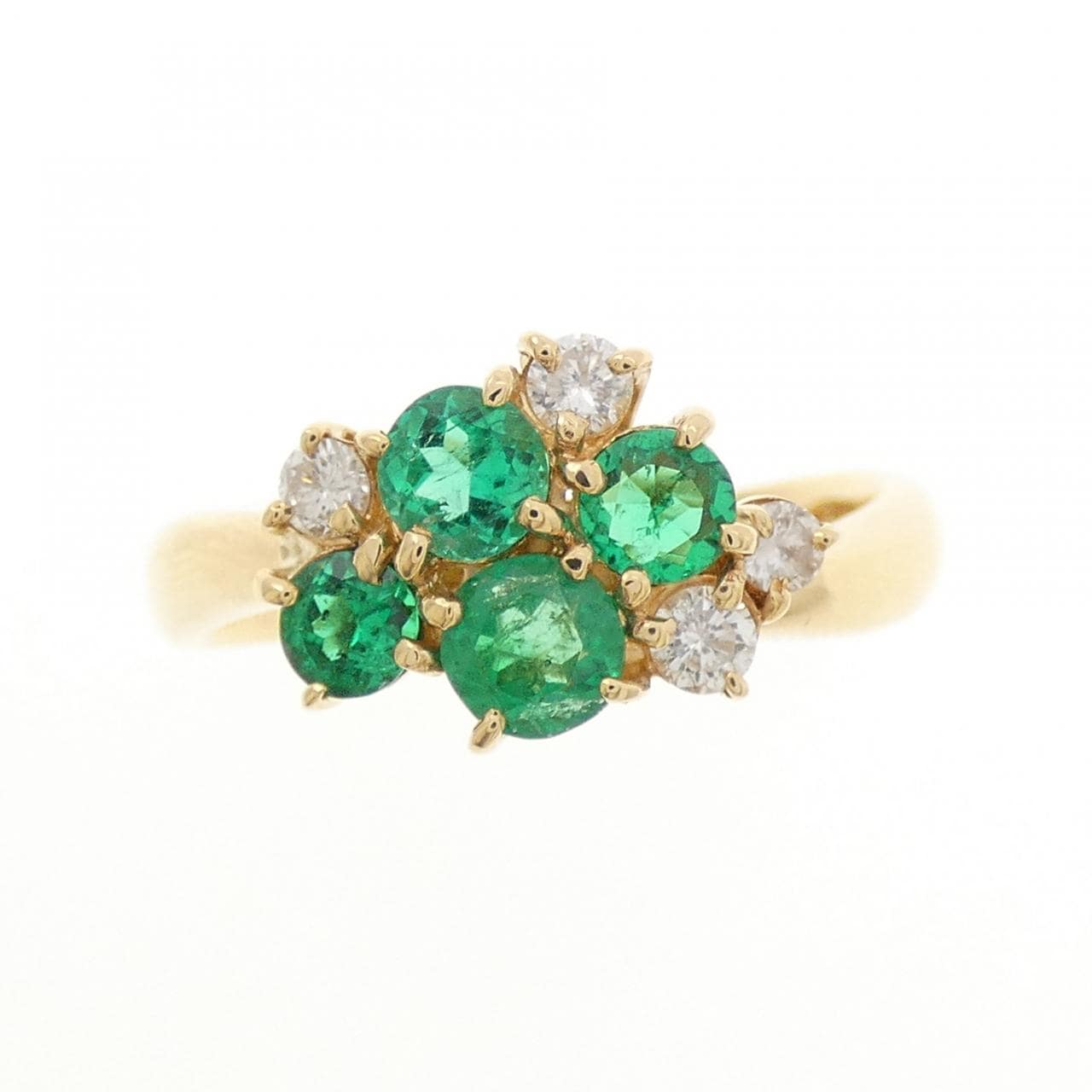 K18YG エメラルド リング 0.75CT