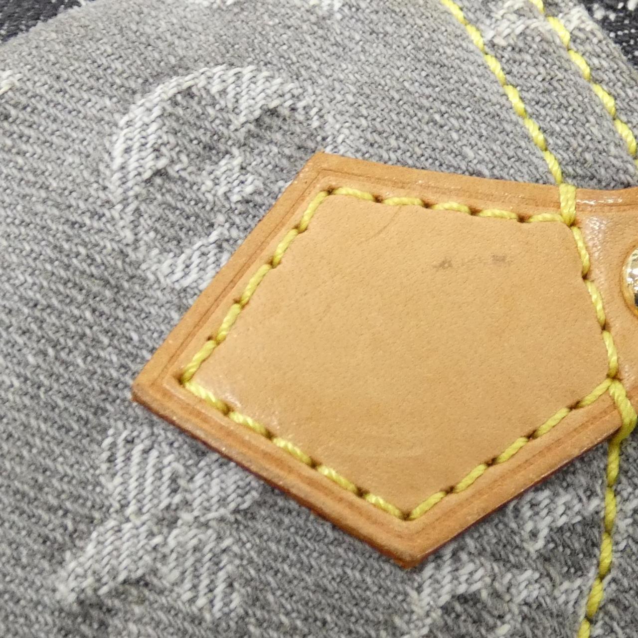 ルイヴィトン モノグラム デニム パッチワーク パウチィ M95383 ショルダーバッグ