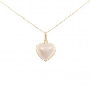 K18YG ハート マベパール ネックレス