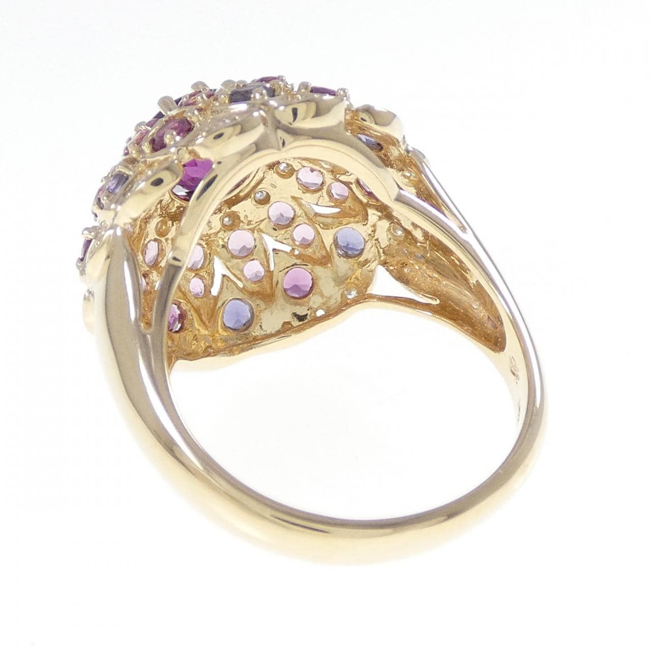 14KYG カラーストーン リング