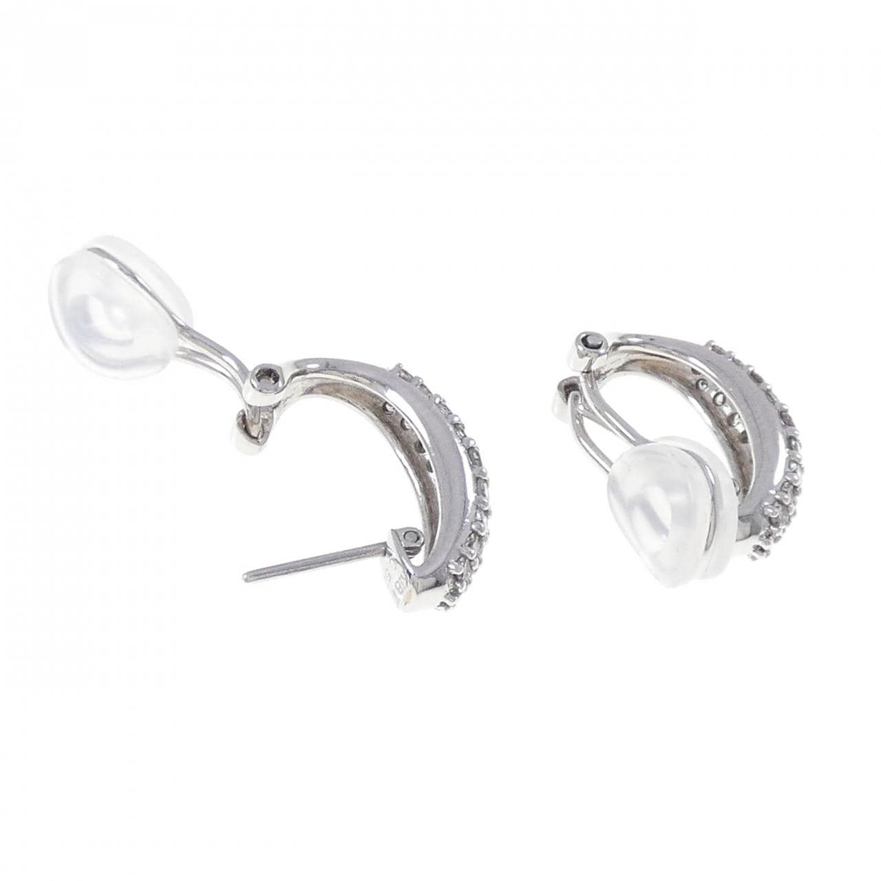 K18WG ダイヤモンド ピアス/イヤリング 1.00CT