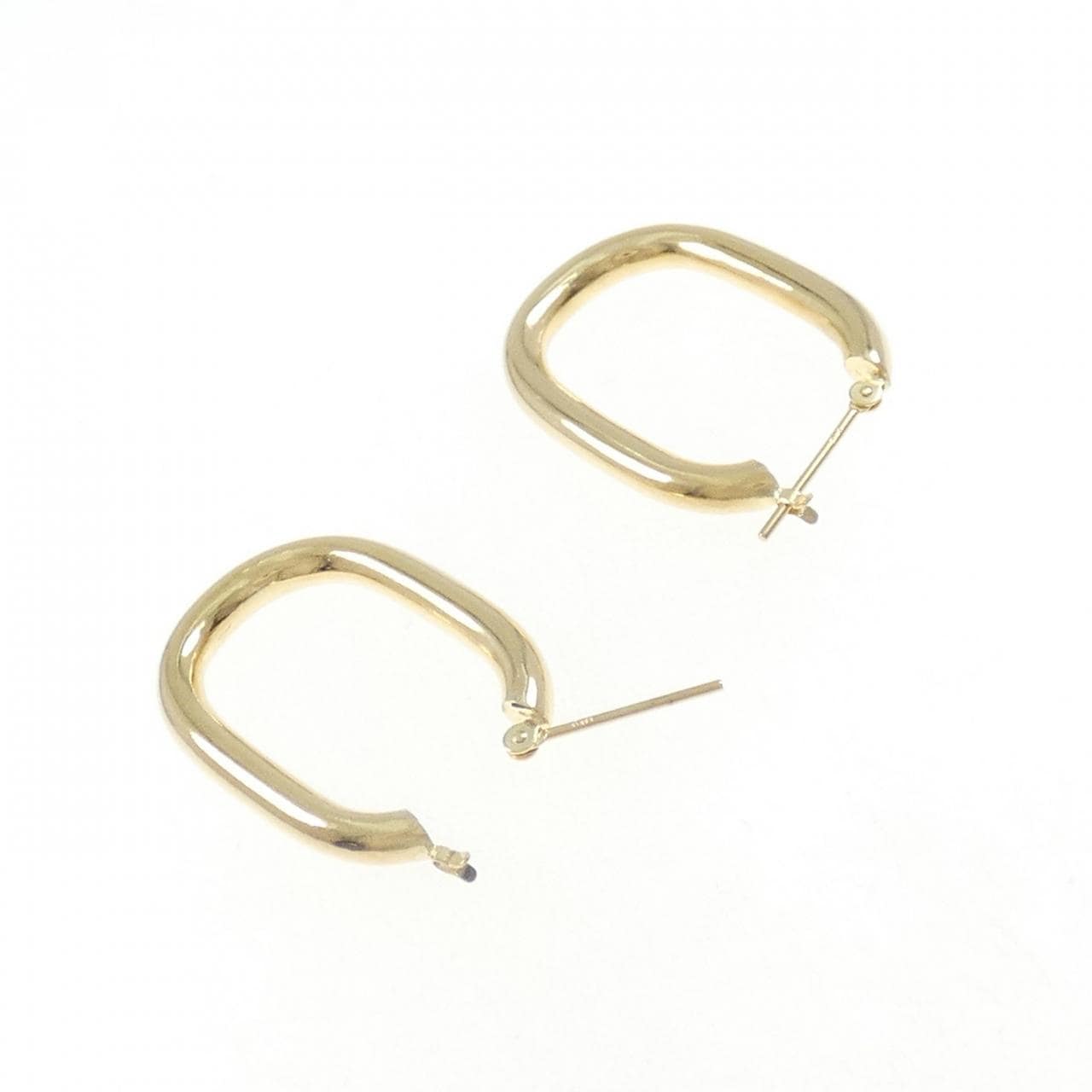 [BRAND NEW] K18YG hoop earrings
