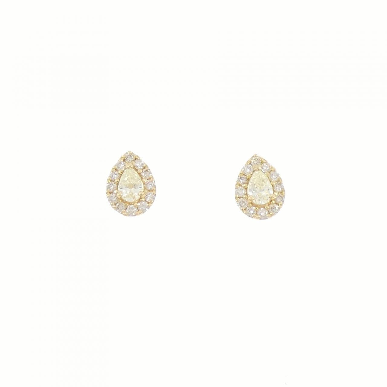 [新品] K18YG鑽石耳環 0.36CT