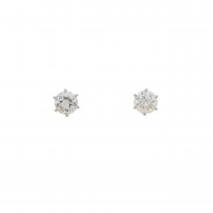 【リメイク】PT900/ST ダイヤモンド ピアス 0.347CT 0.352CT E-F VVS1-2 VG