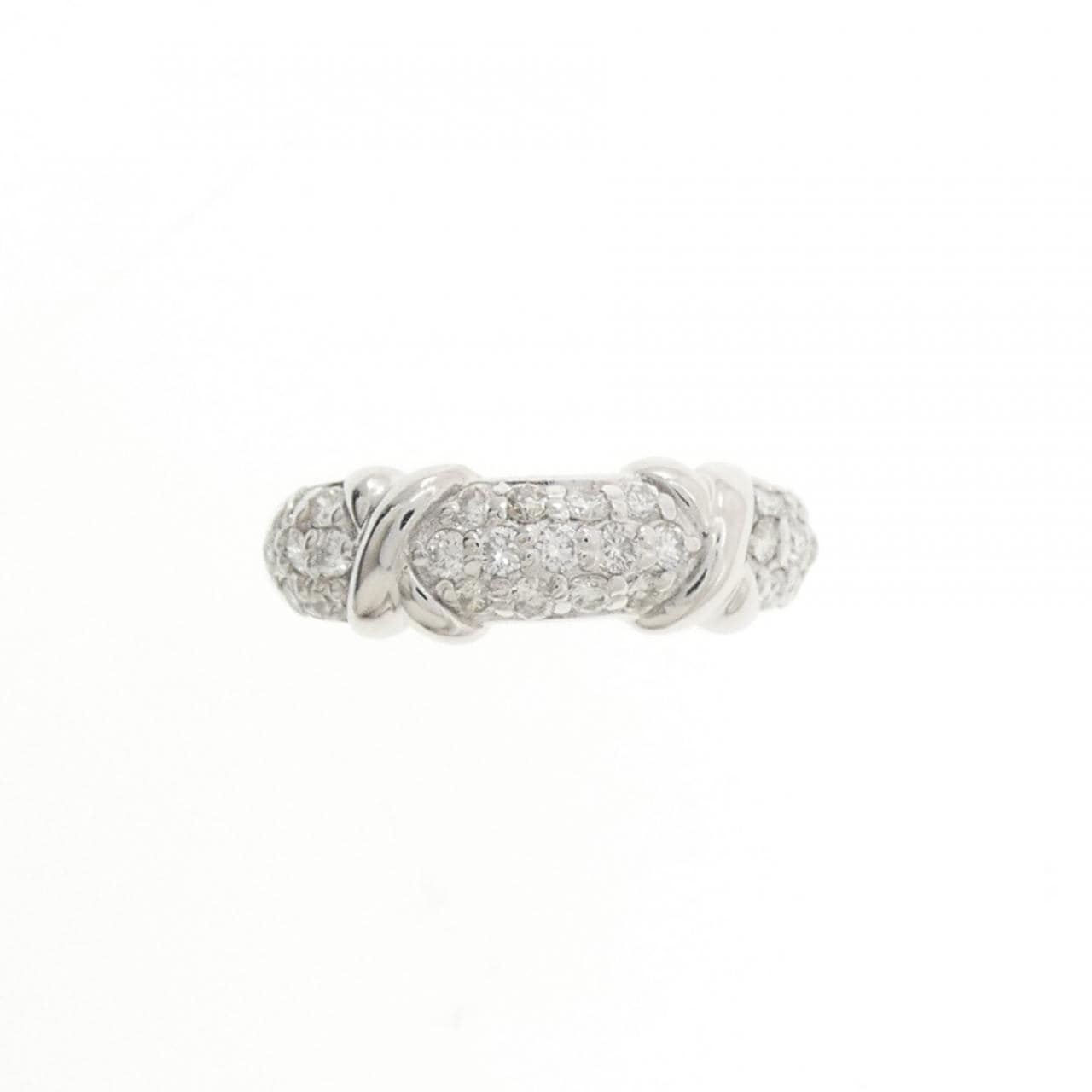 K18WG ダイヤモンド ピンキー リング 0.30CT