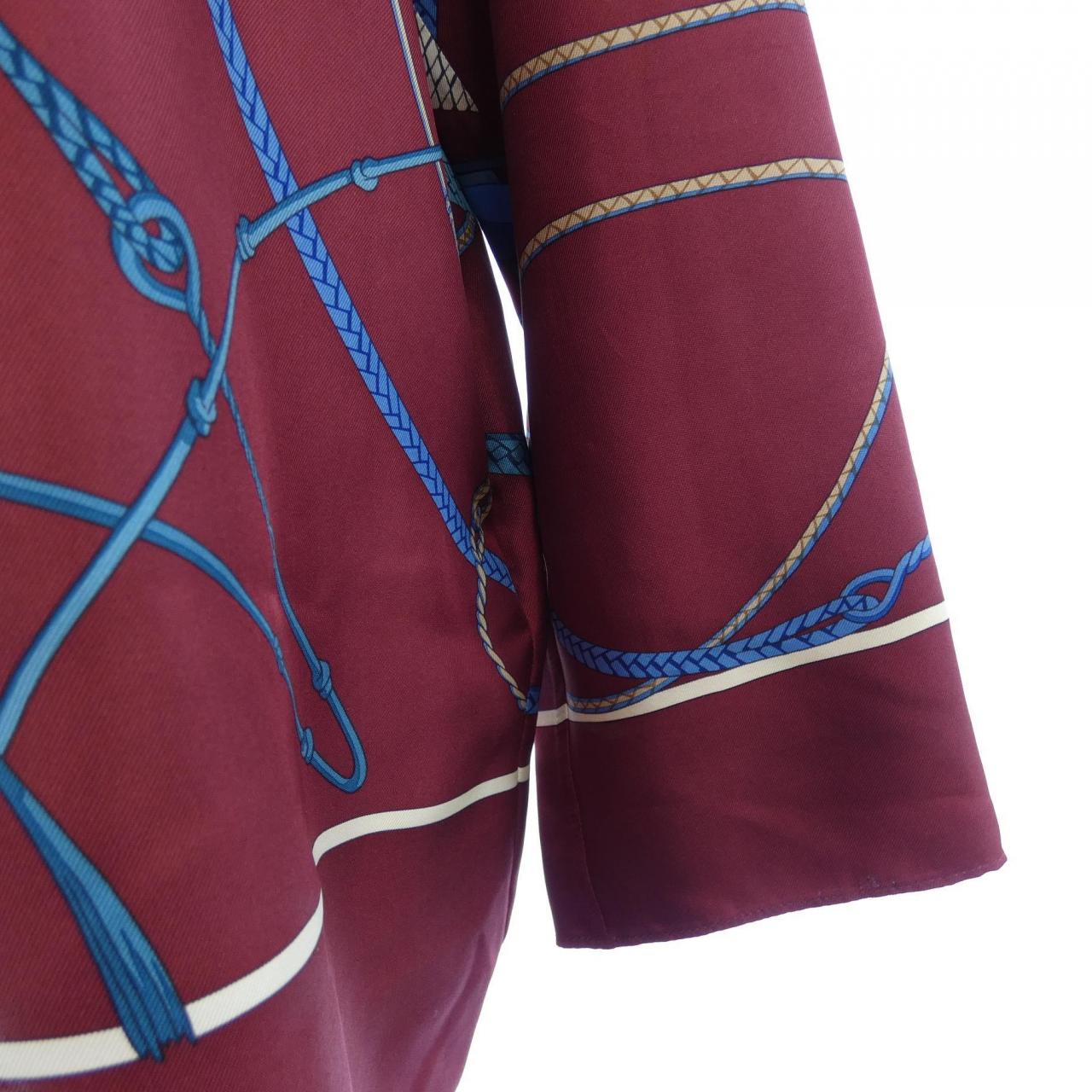 エルメス HERMES *77-7605. ツイルレーヌ シャツ