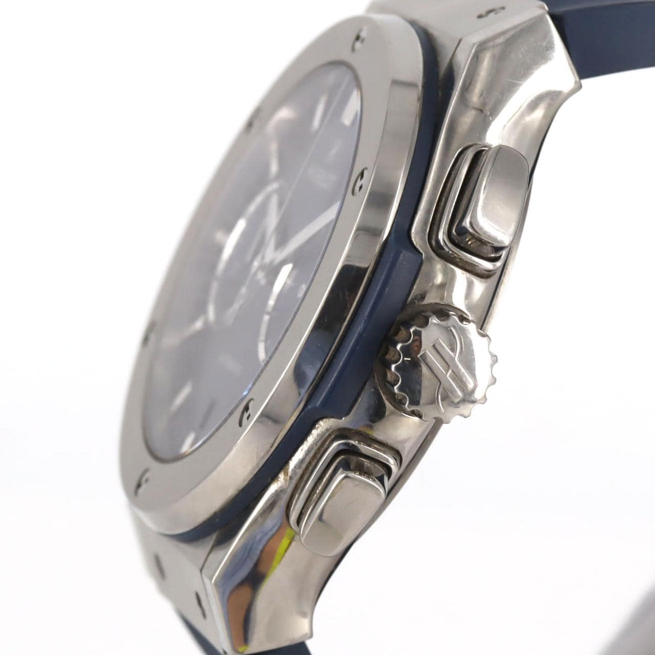 ウブロ クラシックフュージョンクロノグラフチタニウムブルー 521.NX.7170.LR TI 自動巻