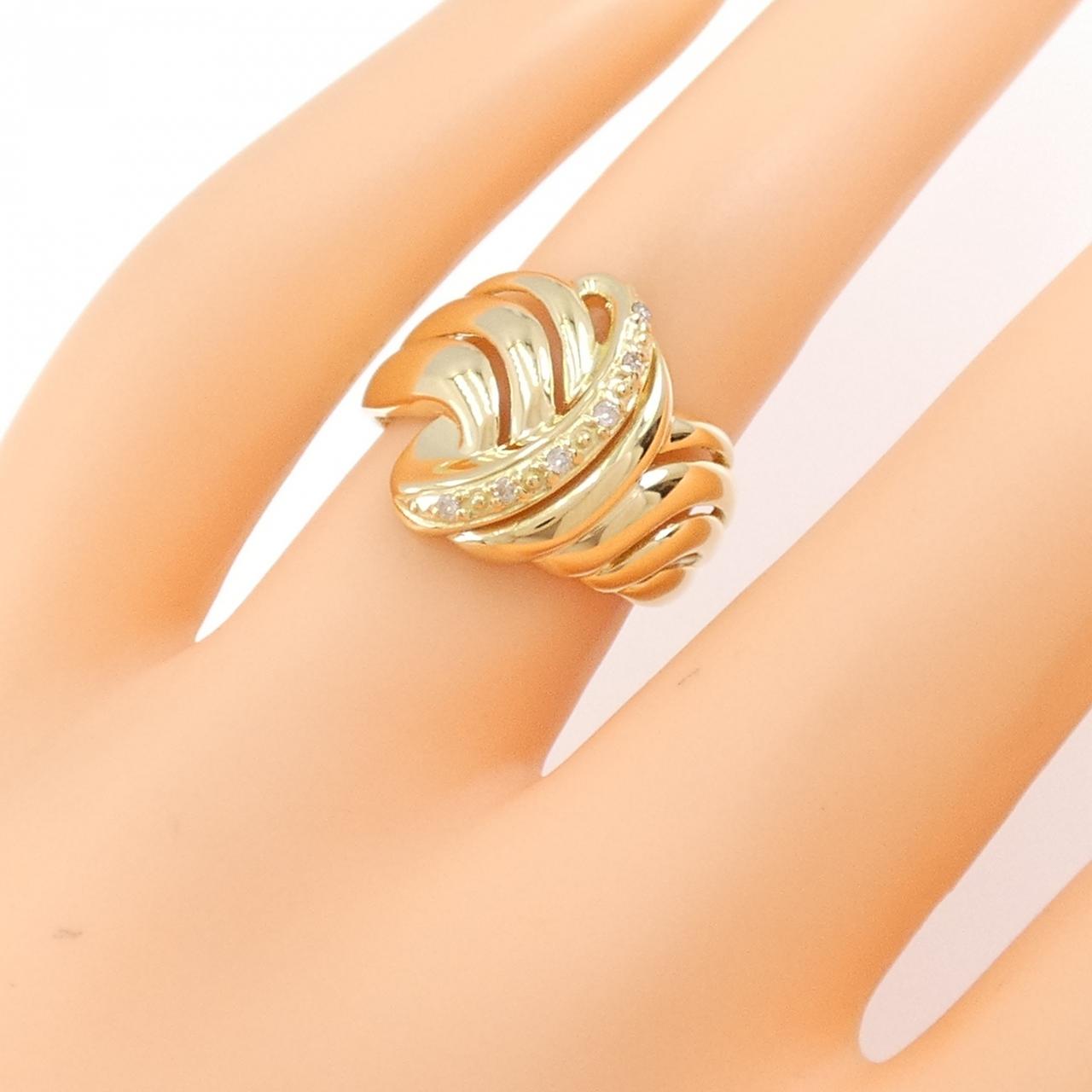 K18YG ダイヤモンド リング 0.04CT